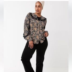 Fat Face Sudley‎ Winter Garden Blouse Women’s size 6